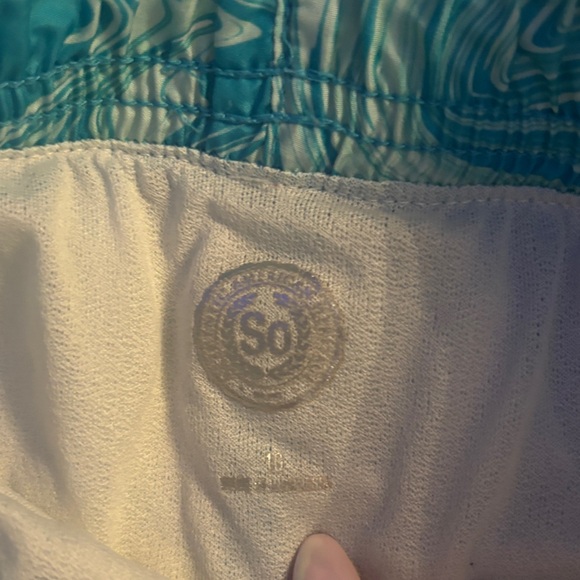 SO Kids' Blue Swirl Shorts - Picture 2 of 4